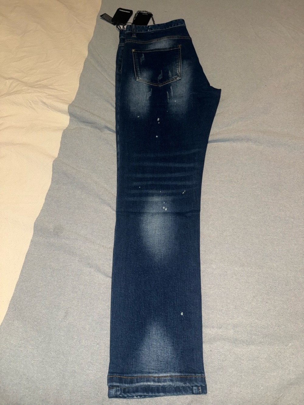 DSQUARED2 Blue Denim Jeans with Red Logo Tab - Picture 8 of 8